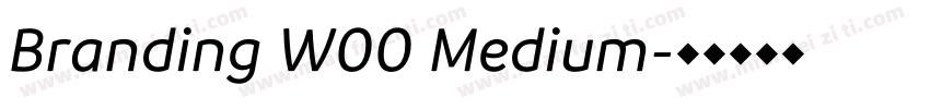 Branding W00 Medium字体转换